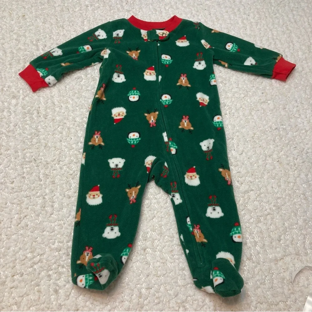 ✨ Carter’s Holiday Fleece Sleeper – Cozy & Festive ✨